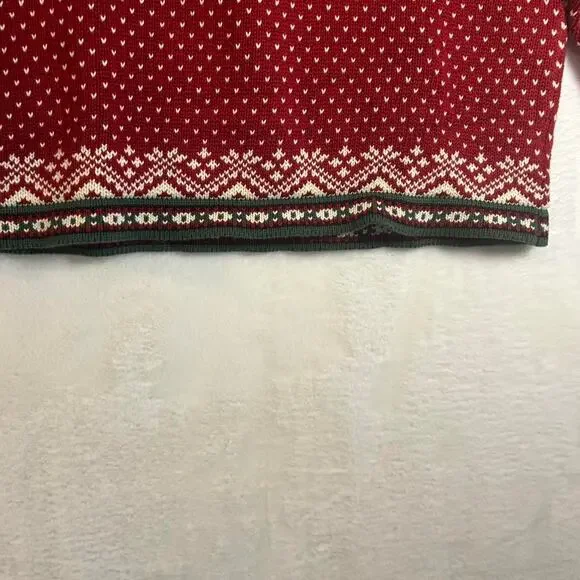 Llbean red and white fairisle - Picture 4 of 6